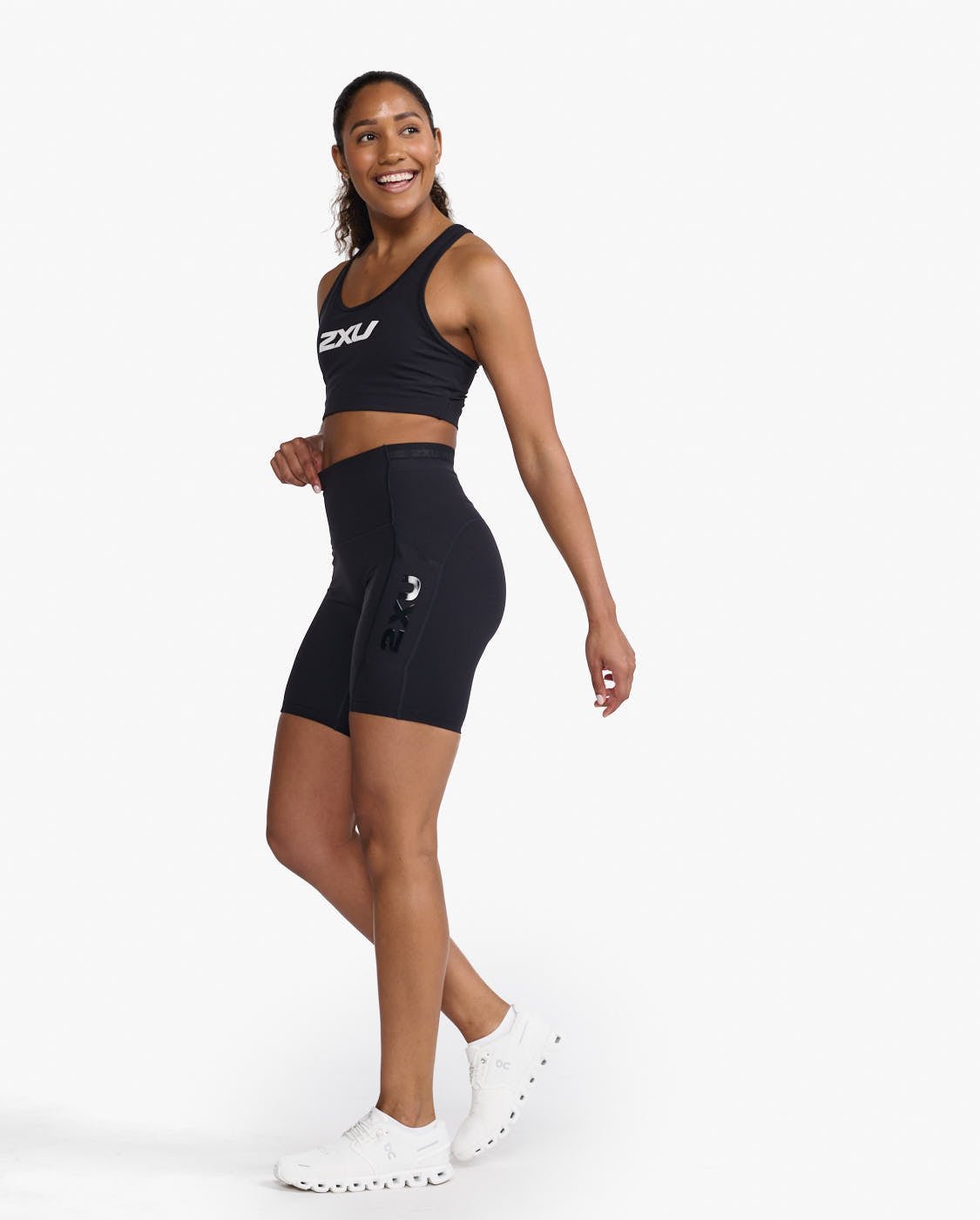 2XU WA6907B Form Stash Hi - Rise Compression Women's Cyling Short (Black/Black) | Cycling Gears Hub - Cycling Gears Hub