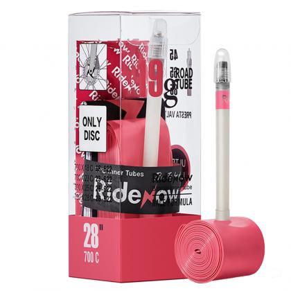 RideNow 700x18-28c 65mm Ultra Light Presta Valve Road Inner Tube | Cycling Gears Hub