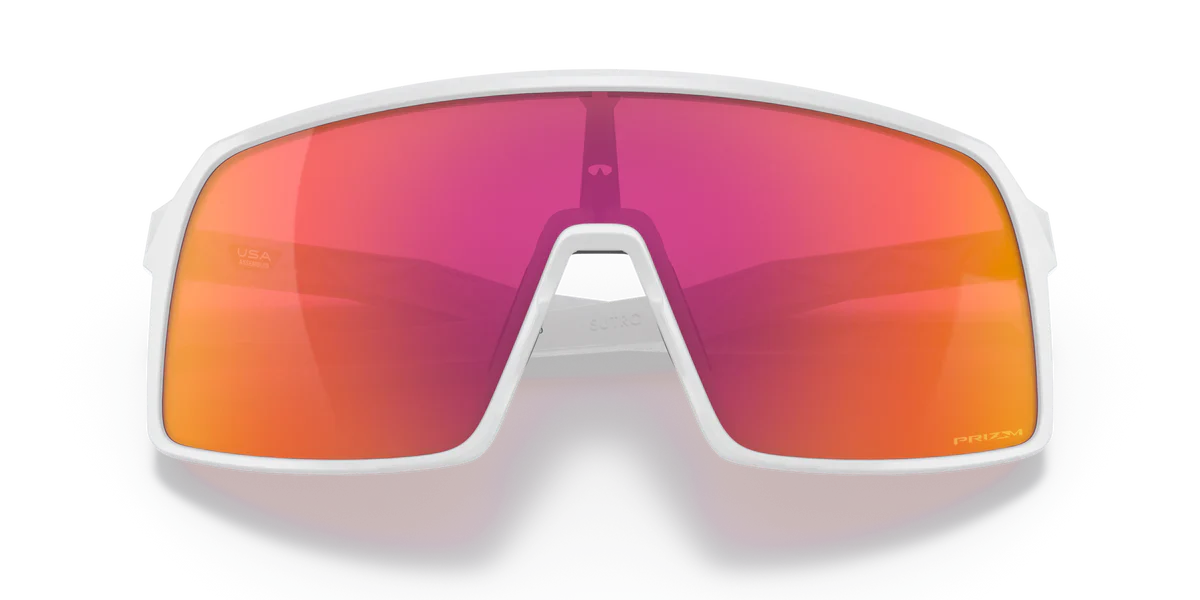 Oakley Sutro Sunglasses (Polished White/Prizm Field) | Cycling Gears Hub