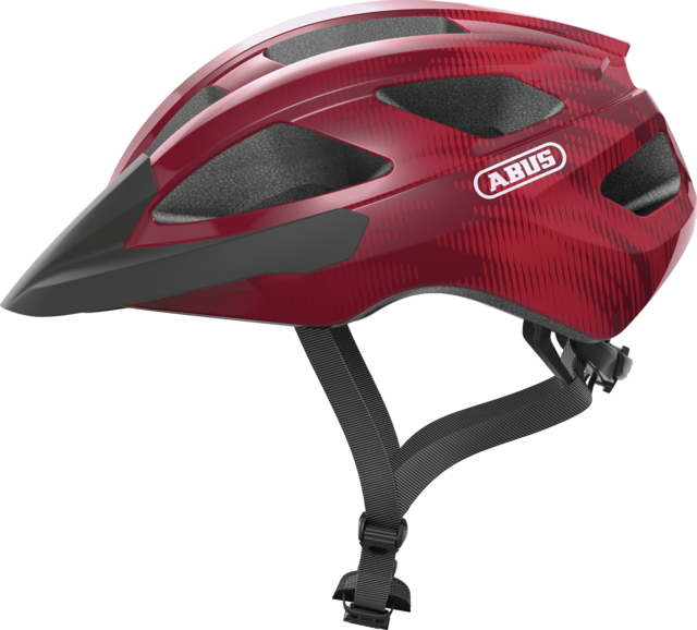 Abus Macator Road Cycling Helmet (Bordeaux Red) | Cycling Gears Hub
