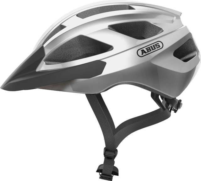 Abus Macator Road Cycling Helmet (Gleam Silver) | Cycling Gears Hub