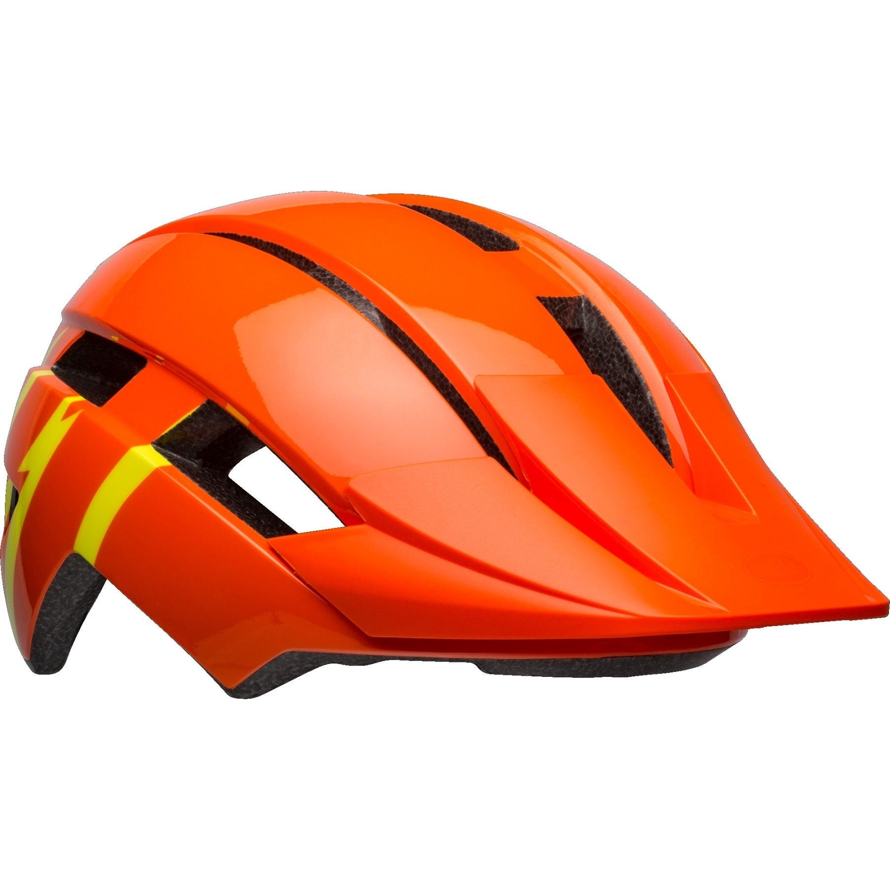 Bell Sidetrack II MTB Cycling Helmet (Gloss Orange/ Yellow) | Cycling Gears Hub - Cycling Gears Hub