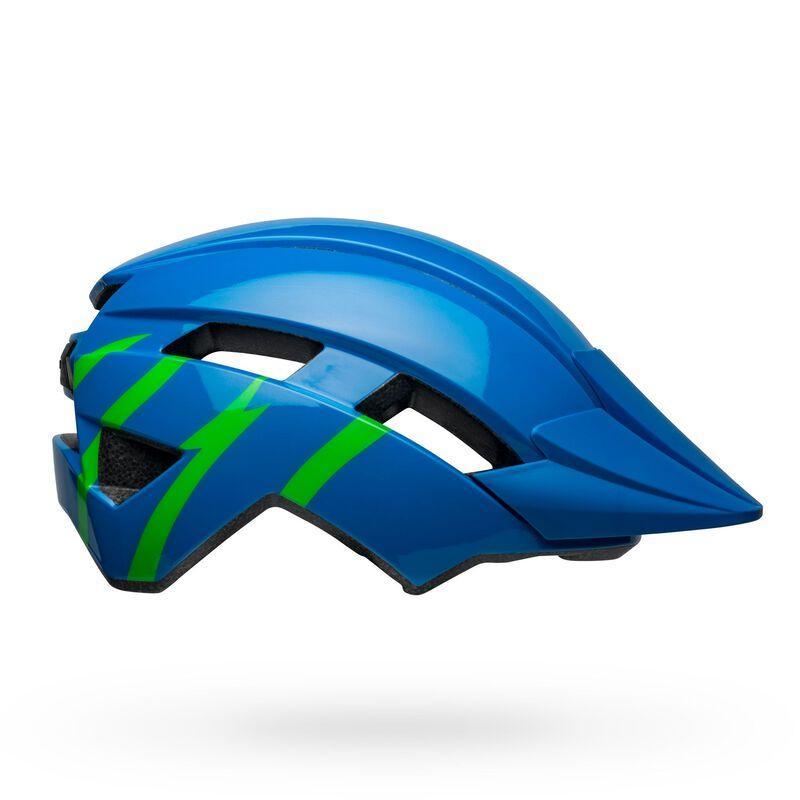 Bell Sidetrack II MTB Cycling Helmet (Strike Gloss Blue/Green) | Cycling Gears Hub - Cycling Gears Hub