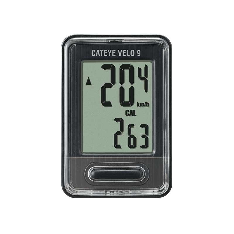 Cateye Velo 9 Cyclocomputer (Black) | Cycling Gears Hub