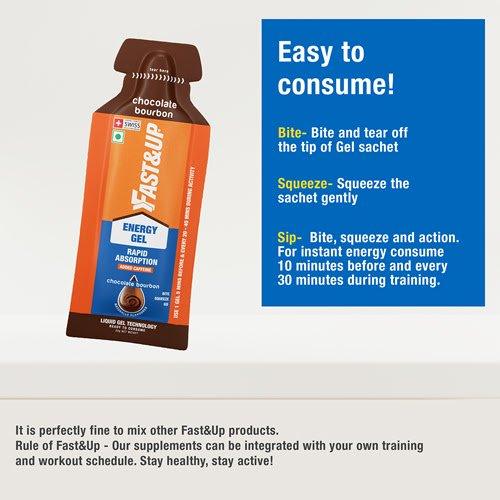 Fast&Up Energy Gel (Chocolate Bourbon) | Cycling Gears Hub - Cycling Gears Hub