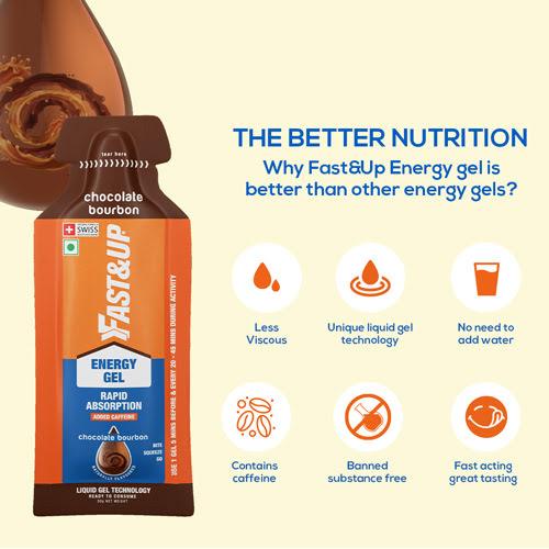 Fast&Up Energy Gel (Chocolate Bourbon) | Cycling Gears Hub - Cycling Gears Hub