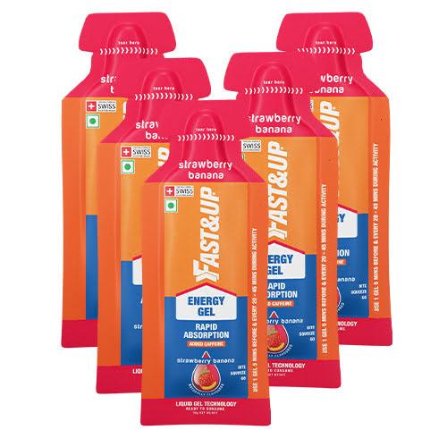 Fast&Up Energy Gel (Strawberry Banana) | Cycling Gears Hub - Cycling Gears Hub