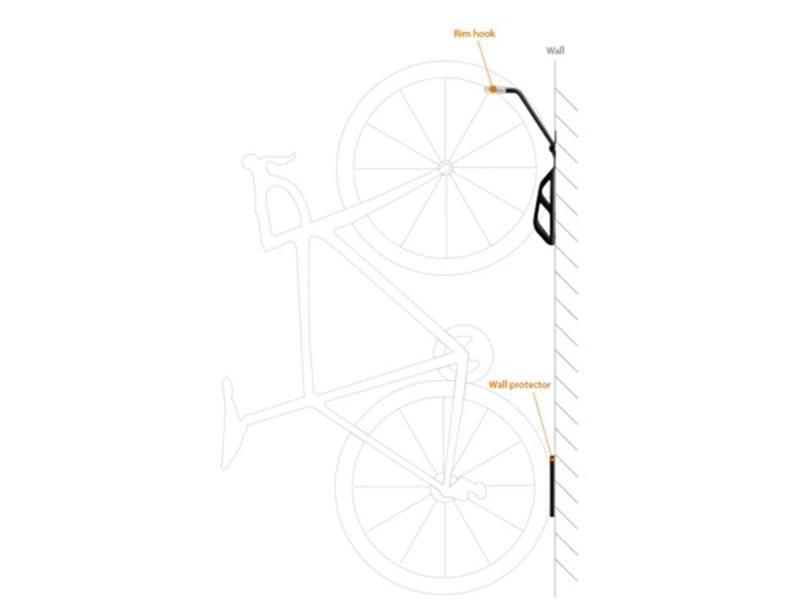 Ibera Bicycle Wall hanger (Black) | Cycling Gears Hub - Cycling Gears Hub