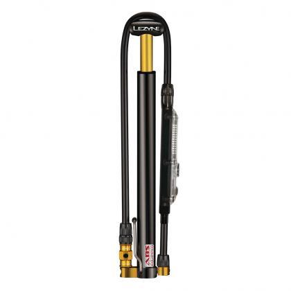 Lezyne Micro Drive Digital High Pressure Floor Pump (Black/Gold) | Cycling Gears Hub - Cycling Gears Hub