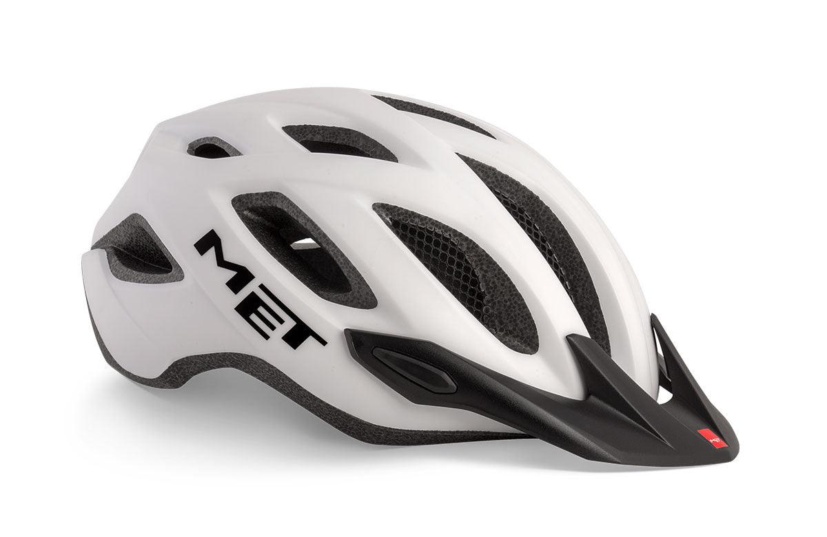 MET Crossover MTB Helmet (White/Matt) | Cycling Gears Hub - Cycling Gears Hub