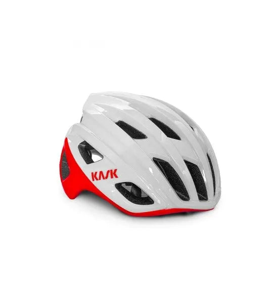 Kask Mojito3 Road Cycling Helmet (White/Red) | Cycling Gears Hub