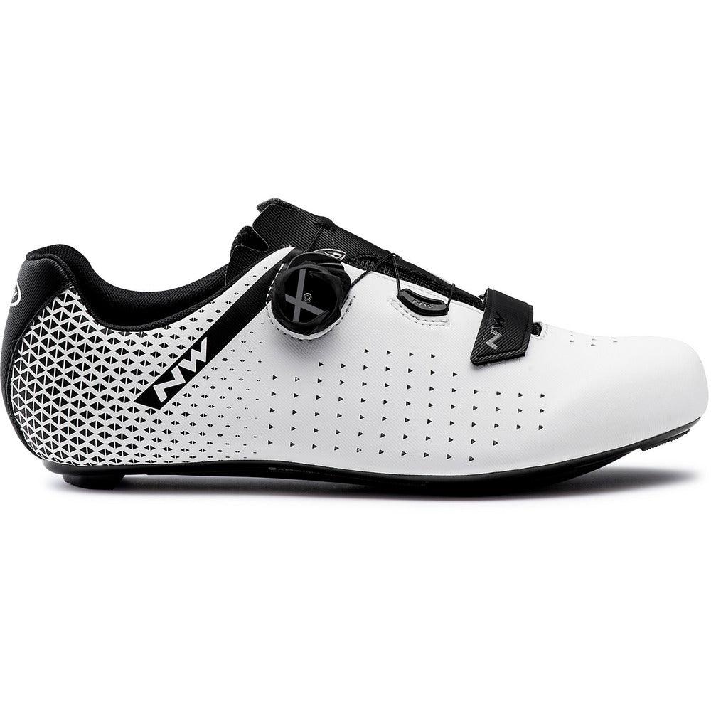 Northwave Core Plus 2 Road Cycling Shoes (White/Black) | Cycling Gears Hub