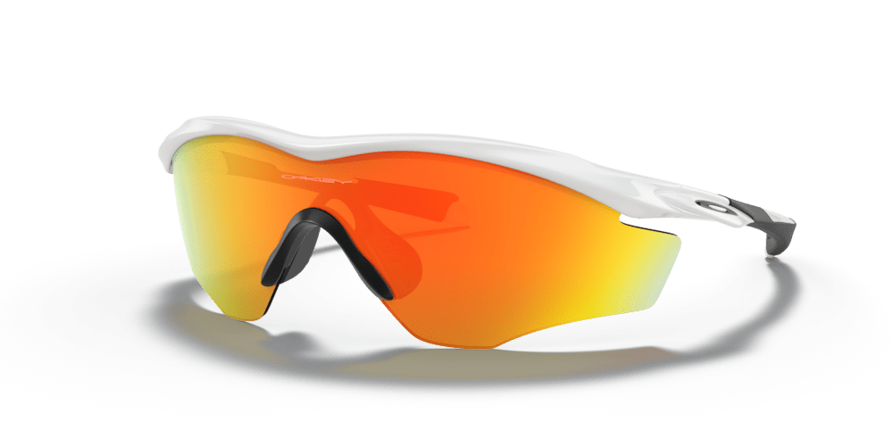 Oakley M2 Frame XL Sport Sunglasses (Fire Iridium/Polished White) | Cycling Gears Hub - Cycling Gears Hub