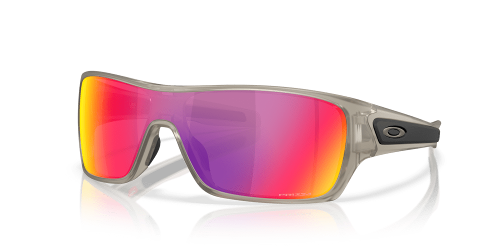 Oakley Sunglass Turbine Rotor prizm road Lenses with matte transparent grey ink Frame - Cycling Gears Hub