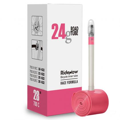 RideNow 700x18 - 28c 65mm Super Light Presta Valve Road Inner Tube | Cycling Gears Hub - Cycling Gears Hub