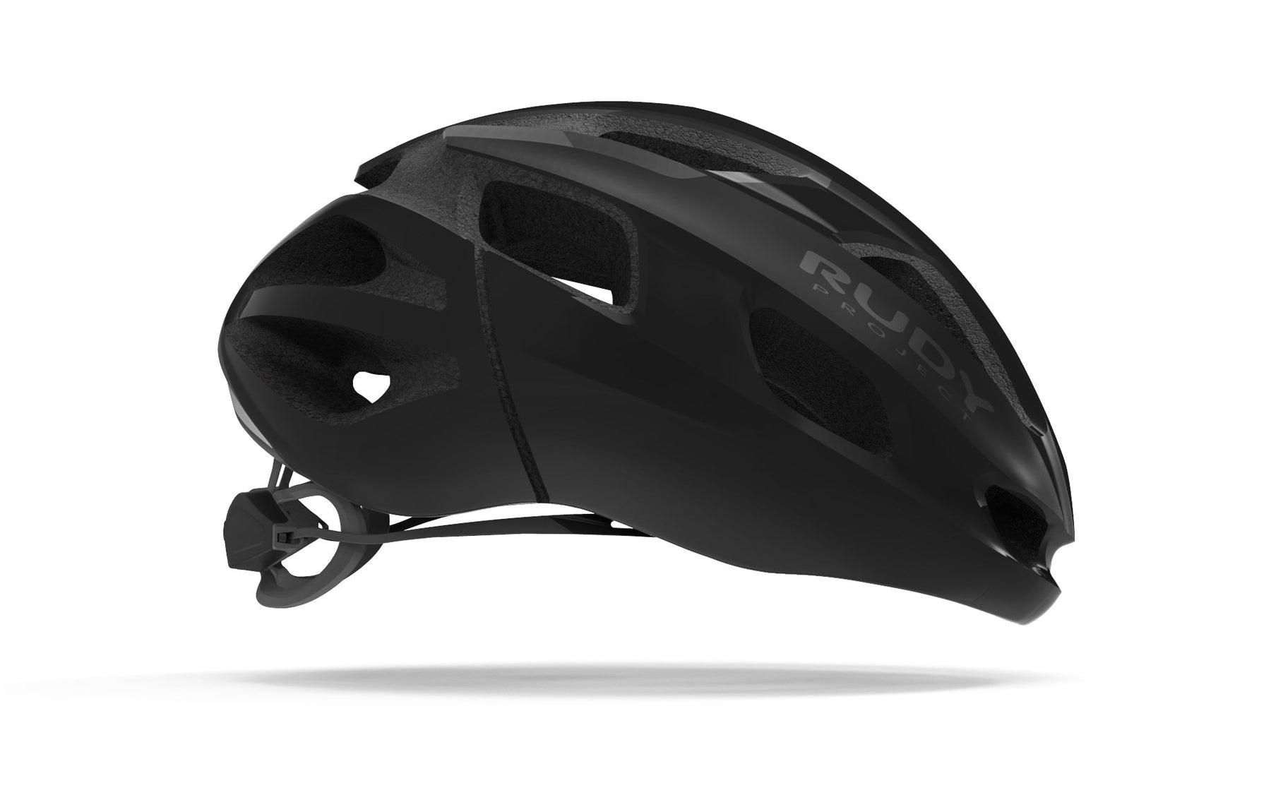 Rudy Project Strym Road Cycling Helmet (Black Stealth-Matte) | Cycling Gears Hub