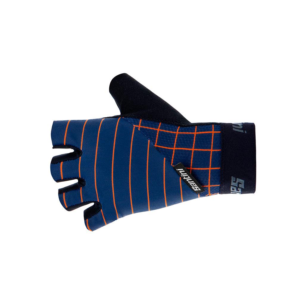 Santini Dinamo Unisex Cycling Gloves (Navy Blue) | Cycling Gears Hub - Cycling Gears Hub