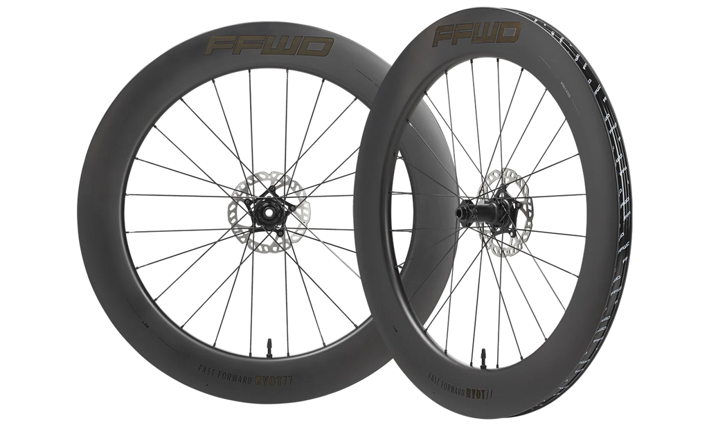 FFWD Ryot77 DT240 Carbon Tubeless Ready Disc Brake Wheel - Shimano Color-Matt Black| Cycling Gears Hub