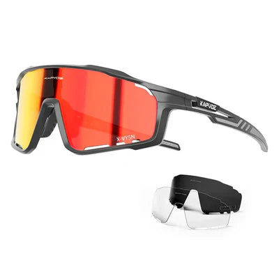 KAPVOE X76 Sports Sunglasses Color Red/Black