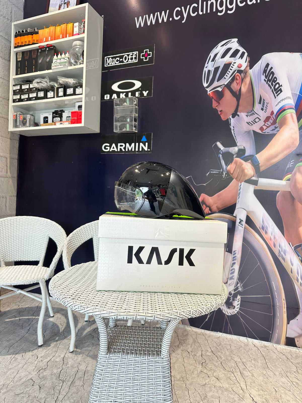 KASK Mistral Time Trial Helmet – Black | Aero TT Helmet for Road Cycling & Triathlon