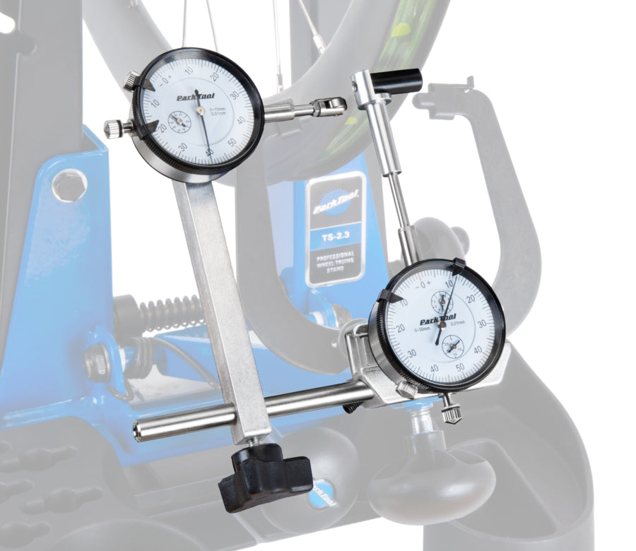Park Tool TS-2Di Dial Indicator Gauge Set - Precision Wheel Truing Measurement Tool