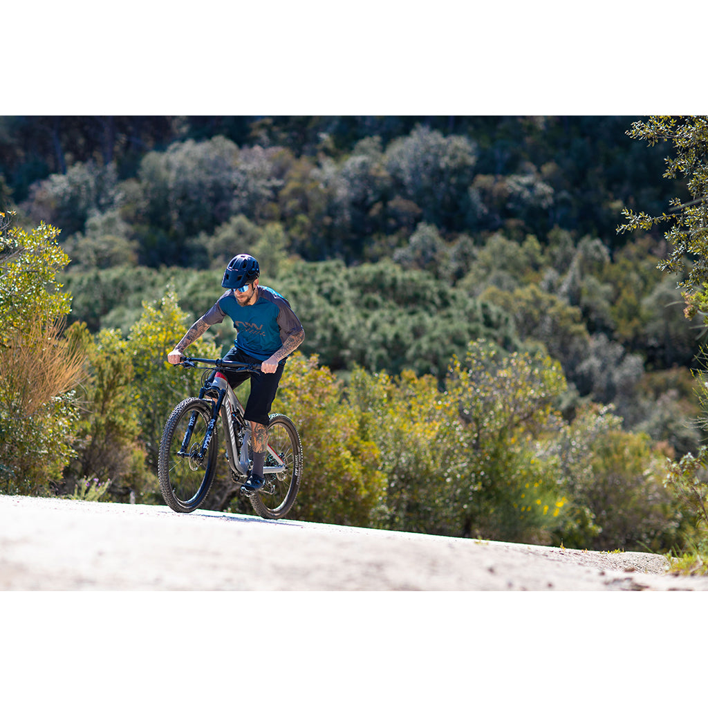 Northwave MTB Edge Mens Cycling Jersey Color-Blue/Black| Cycling Gears Hub