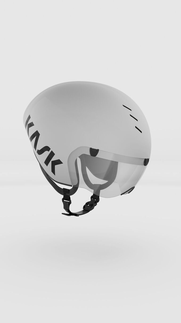 Kask Bambino Pro Aero Road & Track Cycling Helmet with Magnetic Visor – Time Trial & Track Sprint Helmet White | Cycling Gears Hub