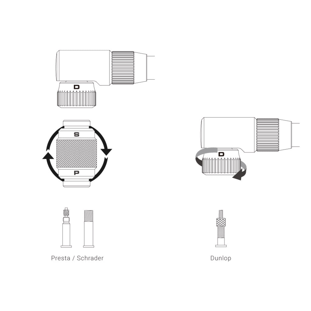 Birzman Helix Head For Pump| Cycling Gears Hub