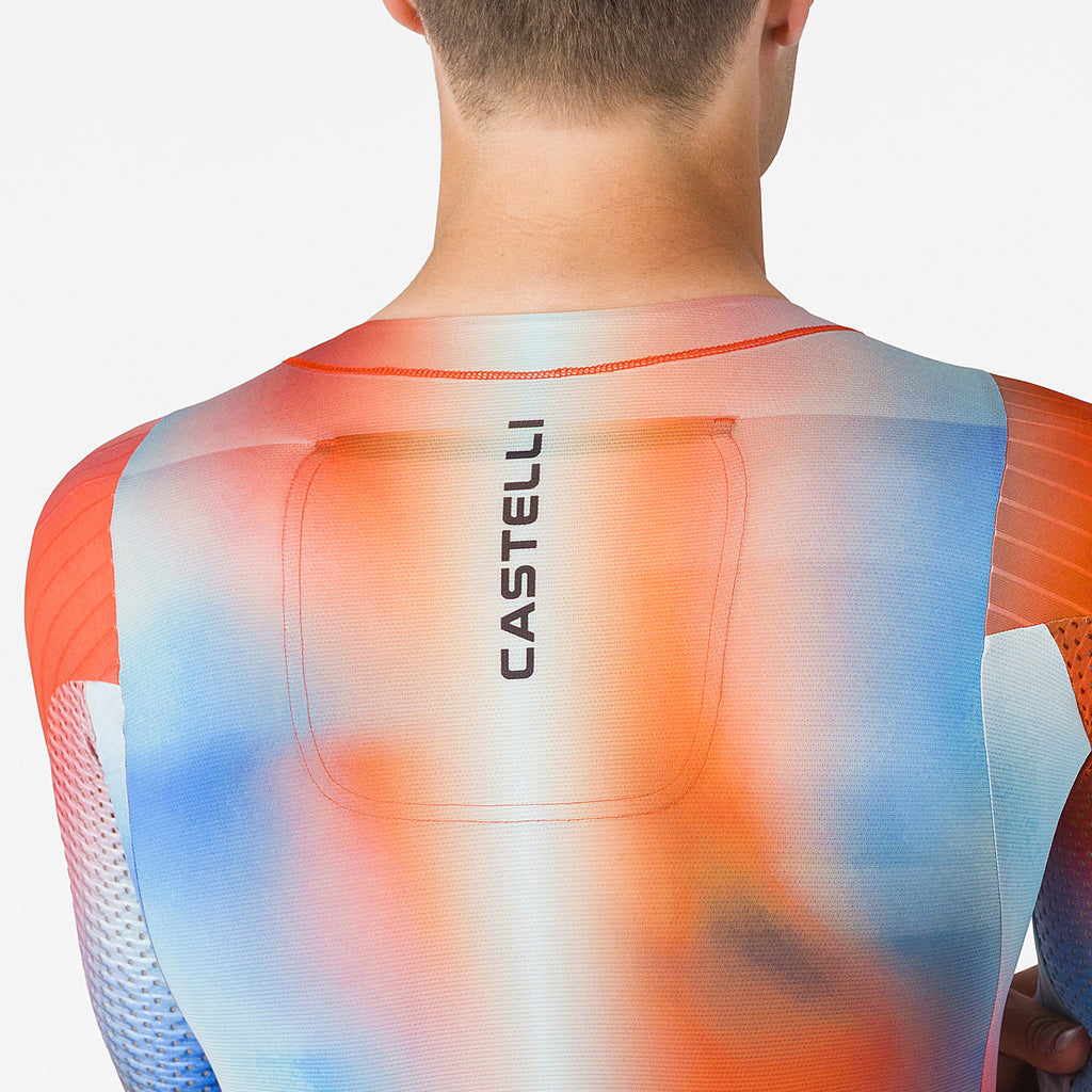Castelli Free Sanremo 3 Suit Short Sleeve Paprika Sky | Cycling Gears Hub