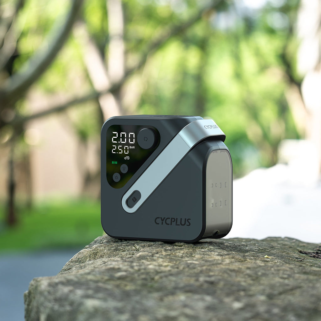 Cycplus AL7 Electric Air Pump – High-Power Portable Tire Inflator with 100 PSI Precision