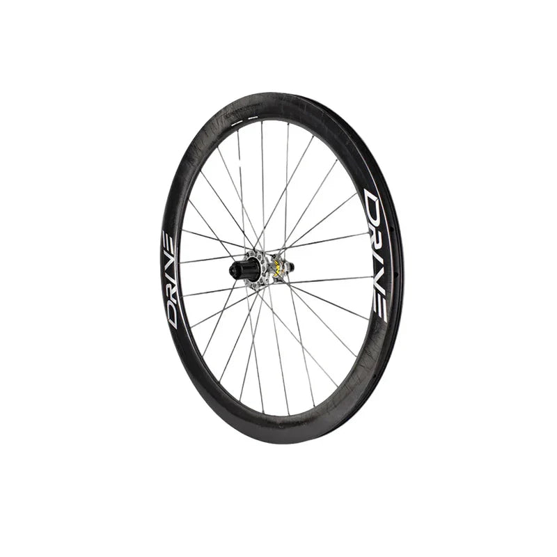 Elite Wheels Drive 50D Carbon Disc Wheelset for Shimano | Tubeless Ready Aero Road Wheels | Cycling Gears Hub