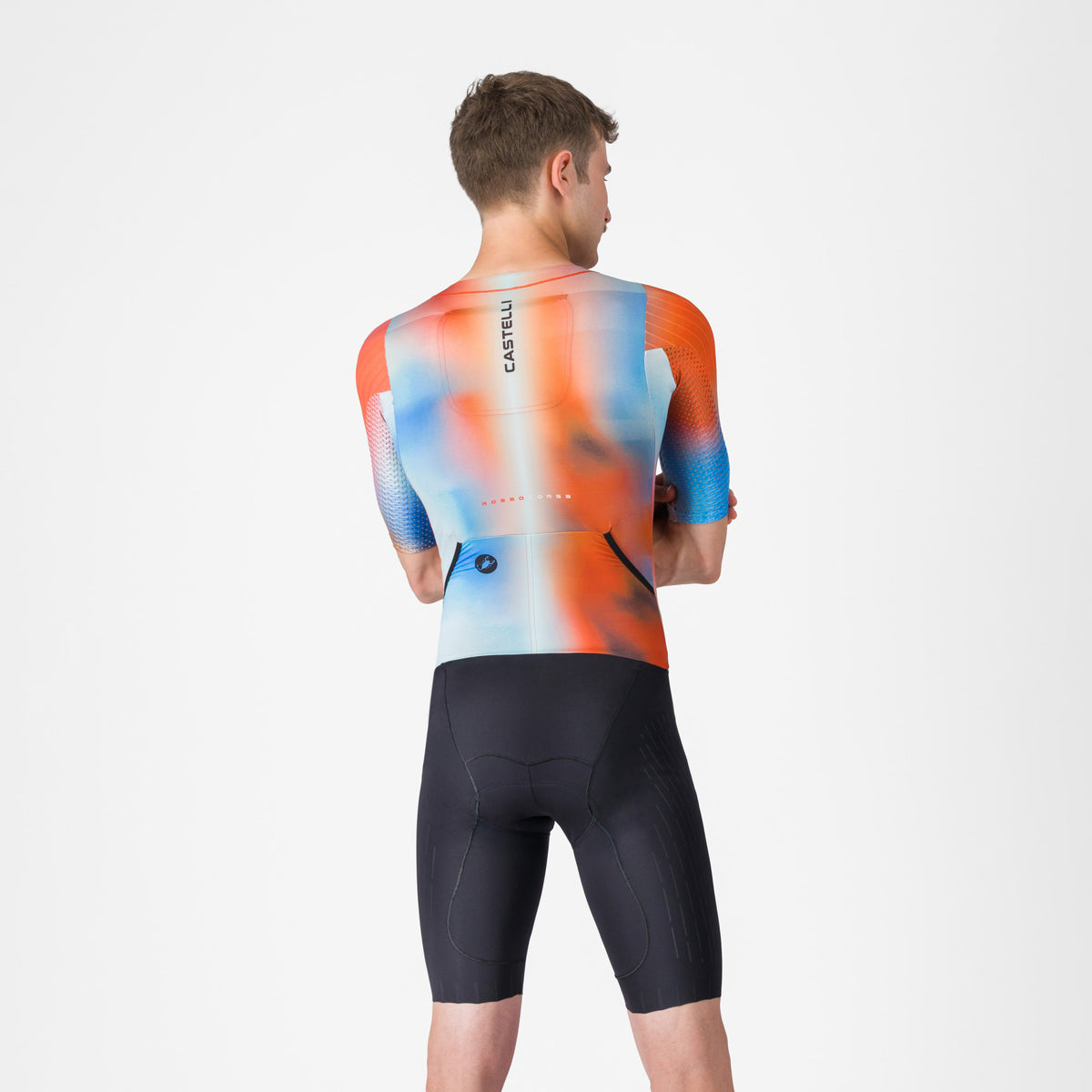 Castelli Free Sanremo 3 Suit Short Sleeve Paprika Sky | Cycling Gears Hub