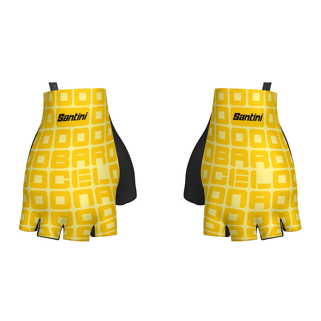 SANTINI TDF GC LEADER GLOVES-YELLOW|Cycling Gears Hub