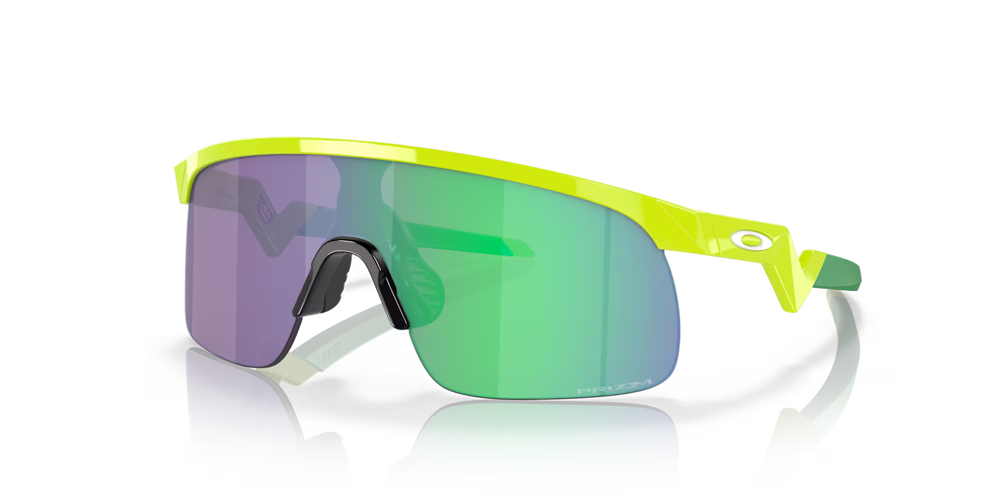 Oakley Resistor Youth Sunglasses – Prizm Jade Lens with Retina Burn Frame (Age 7–10)