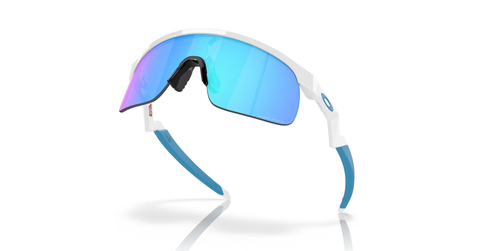 Oakley Resistor Youth Sunglasses – Prizm Sapphire Lens with Polished White Frame