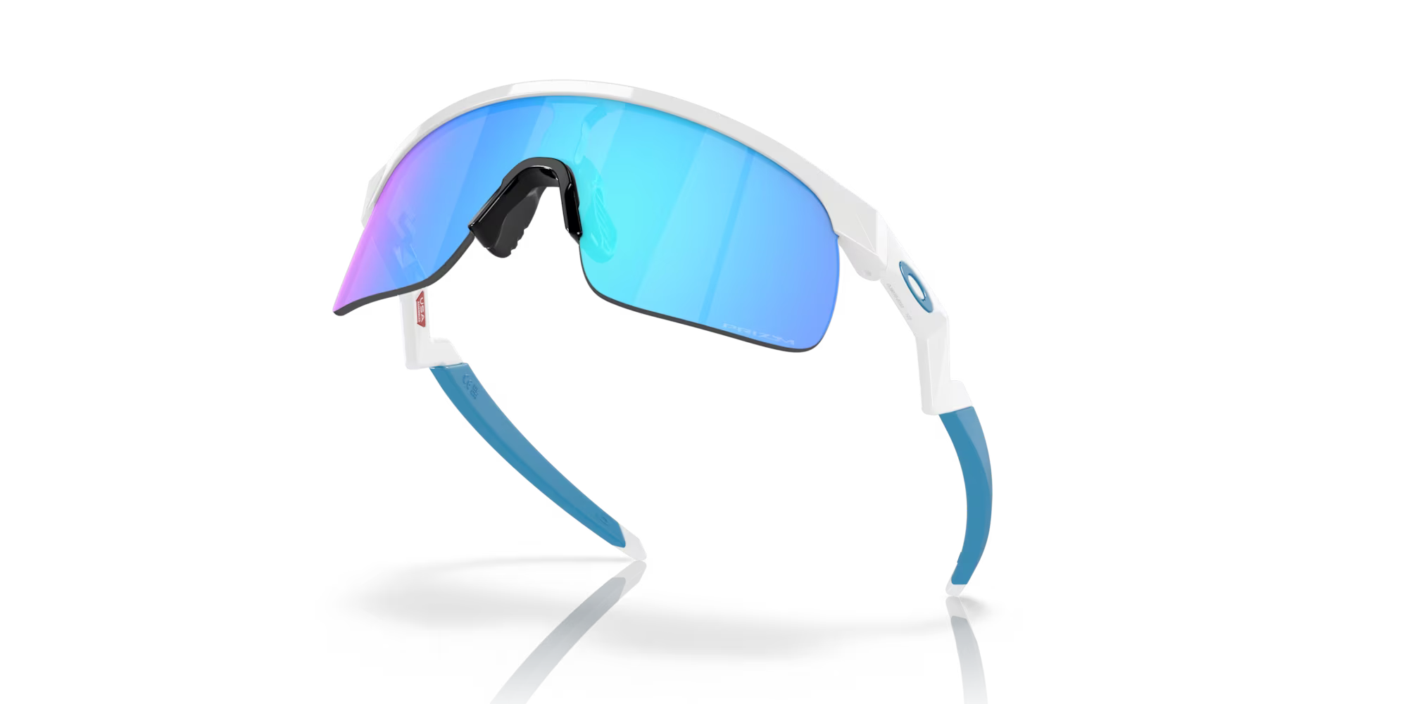 Oakley Resistor Youth Sunglasses – Prizm Sapphire Lens with Polished White Frame