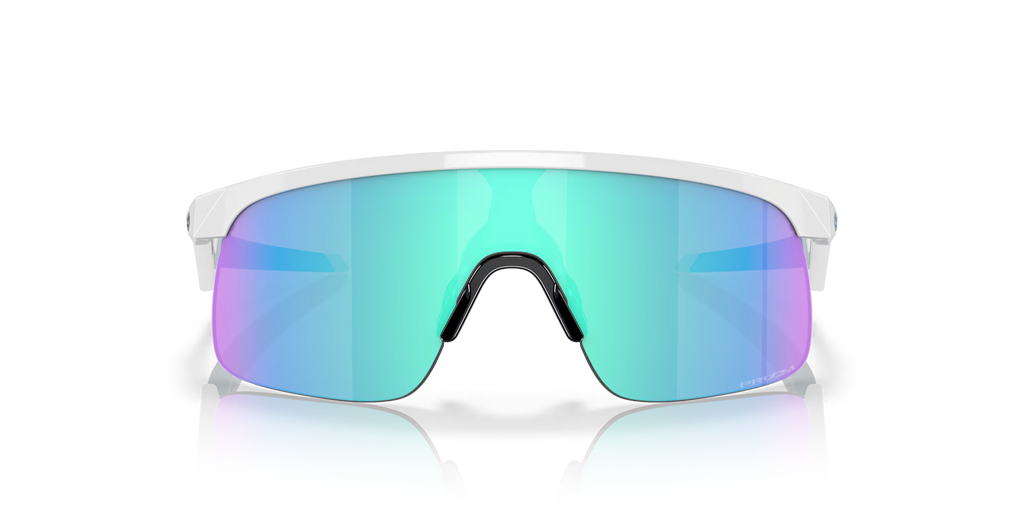 Oakley Resistor Youth Sunglasses – Prizm Sapphire Lens with Polished White Frame