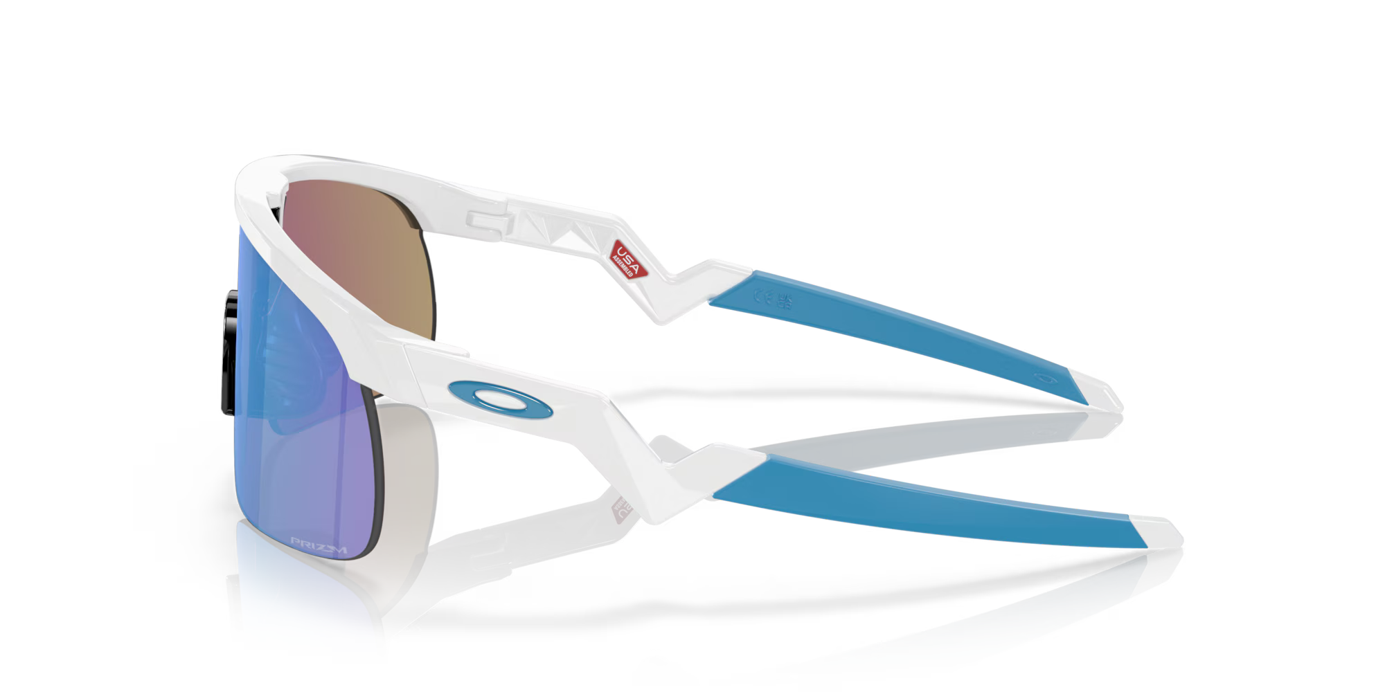 Oakley Resistor Youth Sunglasses – Prizm Sapphire Lens with Polished White Frame