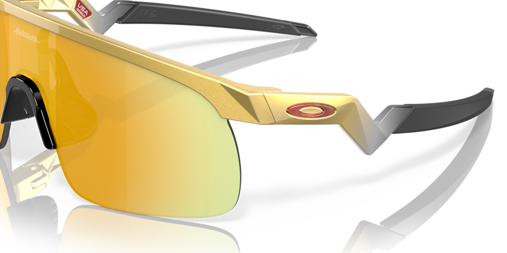 Oakley Youth Resistor Sport Sunglasses (Gold/Prizm 24K) | Cycling Gears Hub