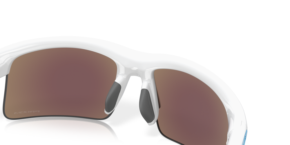 Oakley sunglass Capacitor (Youth Fit) prizm sapphire Lenses with polished white Frame