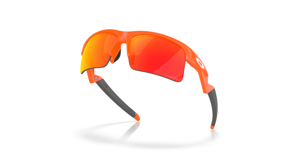 Okaley sunglass Capacitor (Youth Fit) prizm road Lenses with polished stonewash Frame