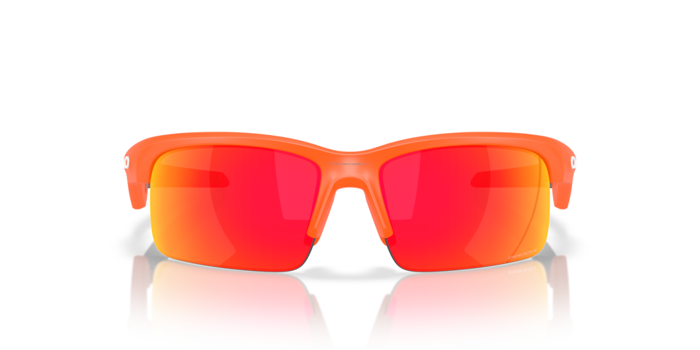 Okaley sunglass Capacitor (Youth Fit) prizm road Lenses with polished stonewash Frame
