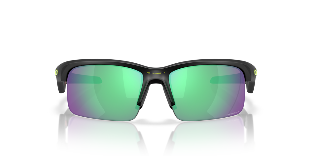 Oakley sunglass Capacitor (Youth Fit) Court Collection prizm road jade Lenses, with matte black Frame
