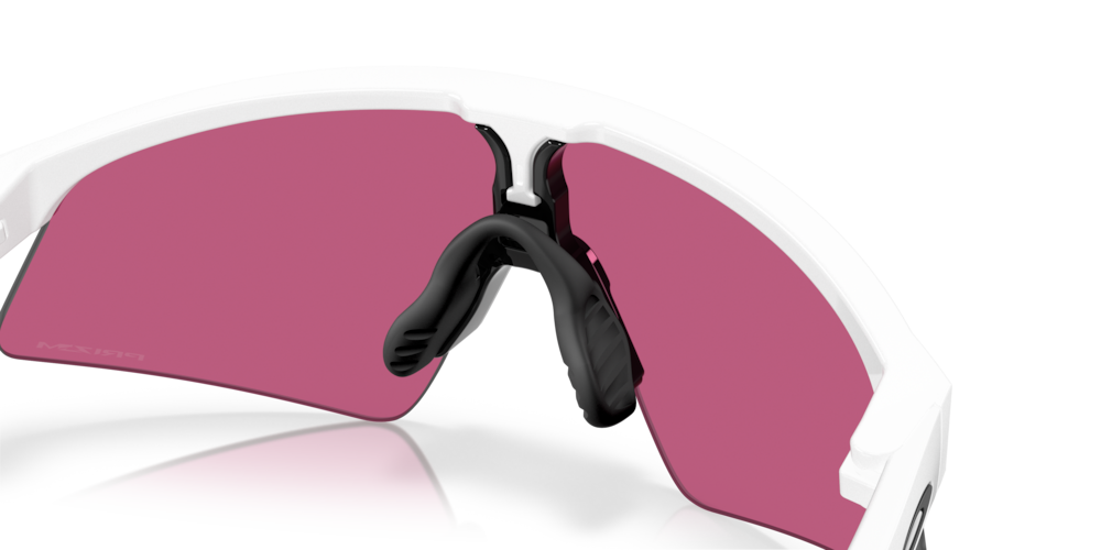 Oakley sunglass Resistor Sweep (Youth Fit) prizm field Lenses with polished white Frame