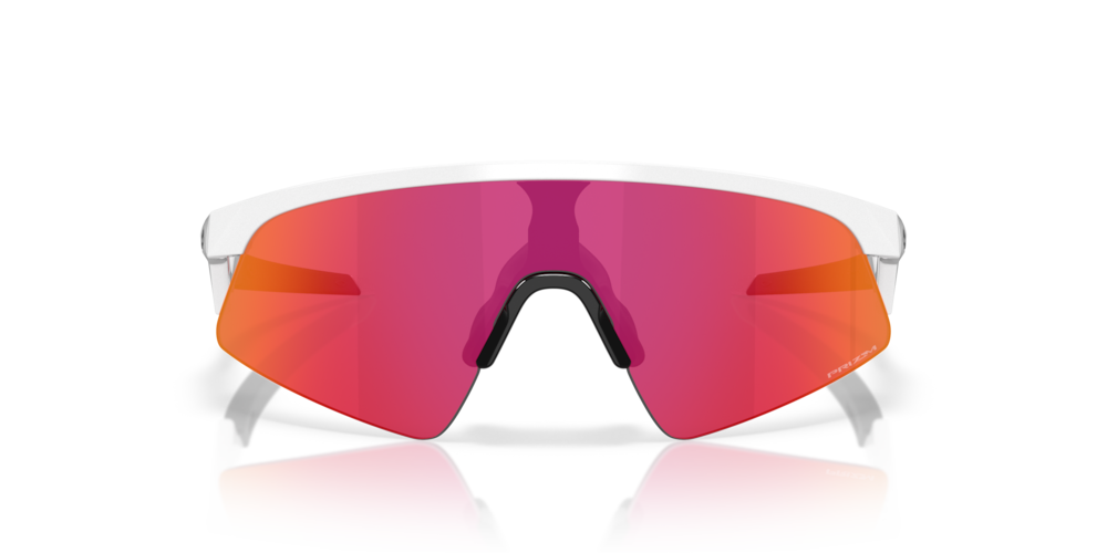 Oakley sunglass Resistor Sweep (Youth Fit) prizm field Lenses with polished white Frame