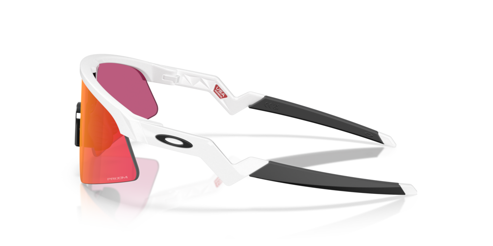 Oakley sunglass Resistor Sweep (Youth Fit) prizm field Lenses with polished white Frame