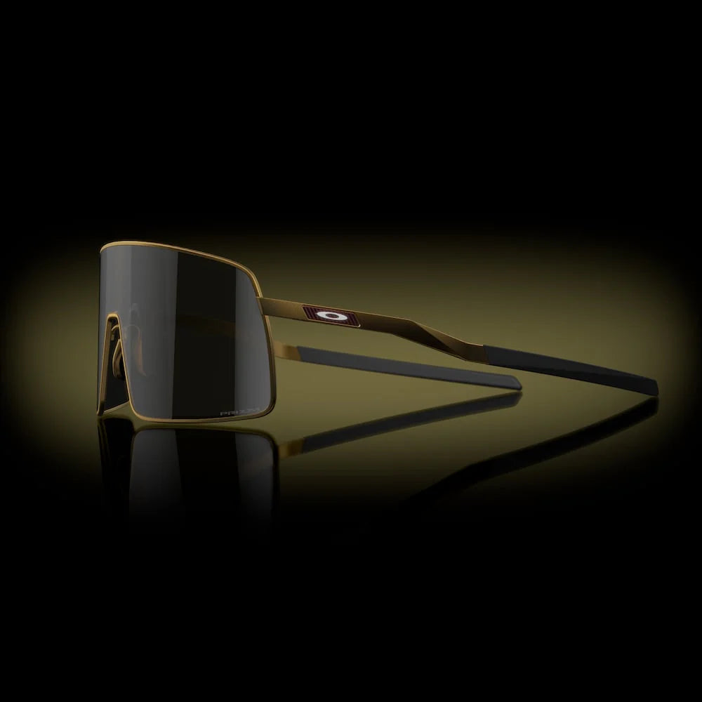 Oakley Sutro Ti Sunglasses – Prizm Black Lenses with Matte Gold Titanium Frame