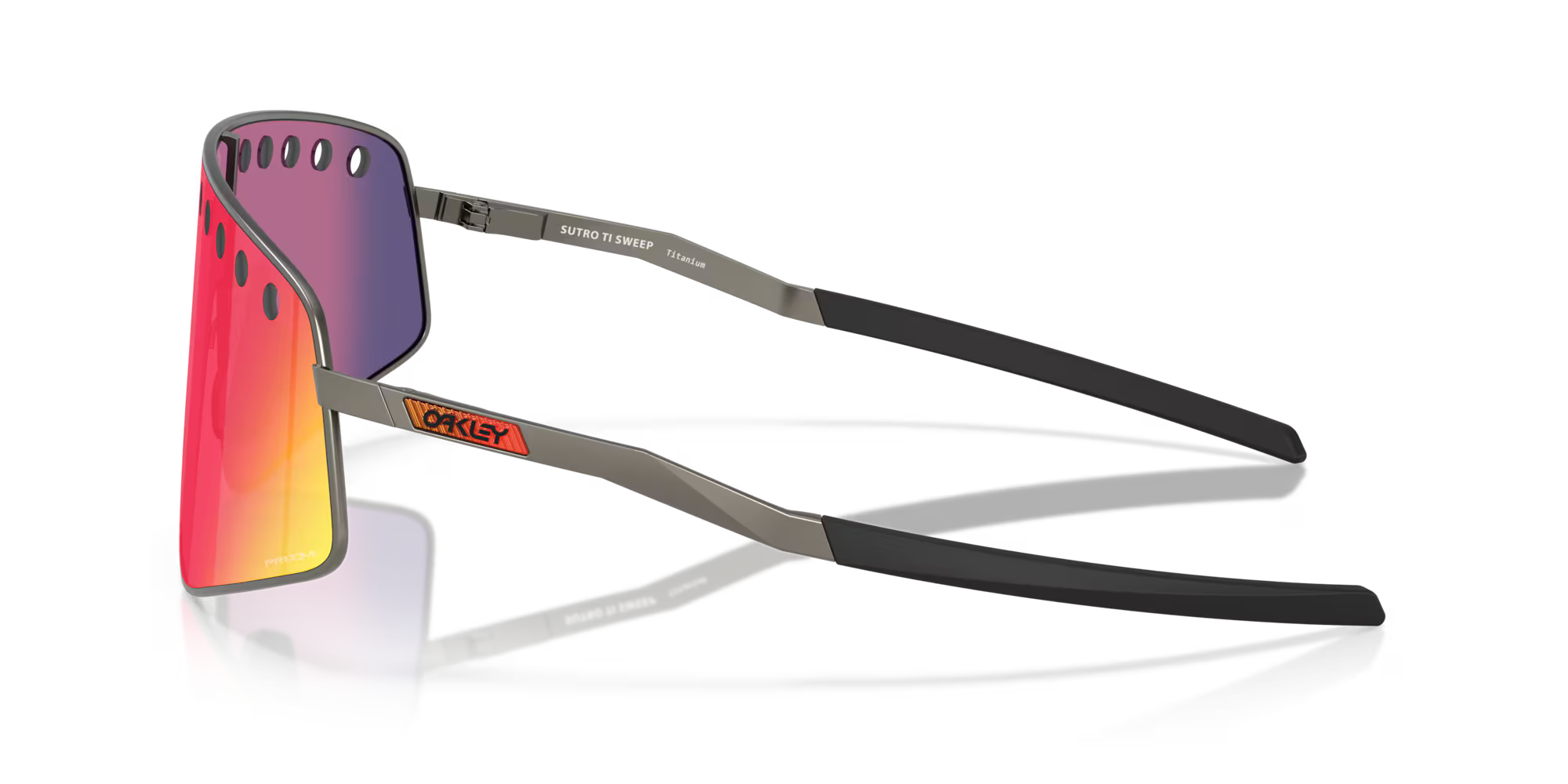 Oakley Sutro™ TI Sweep Sunglasses – Prizm Road Lens with Matte Gunmetal Titanium Frame