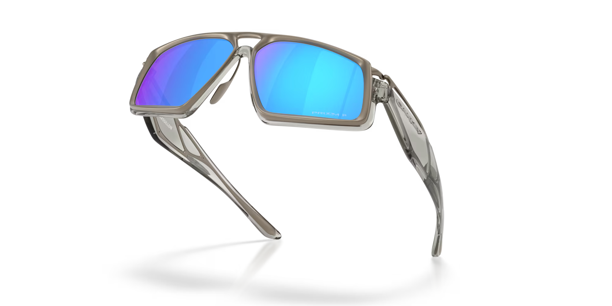 Oakley Massillon Players Collection Sunglasses – Prizm Sapphire Polarized Lens with Grey Ink Frame