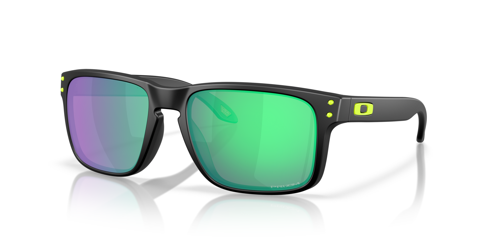 Oakley Holbrook Matte Black Prizm Road Jade Lenses, with matte black Frame